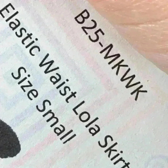 Lularoe Lola skirt size S 4-6 lace elastic waist - Picture 6 of 10